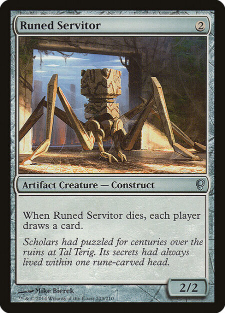 Runed Servitor - When Runed Servitor dies