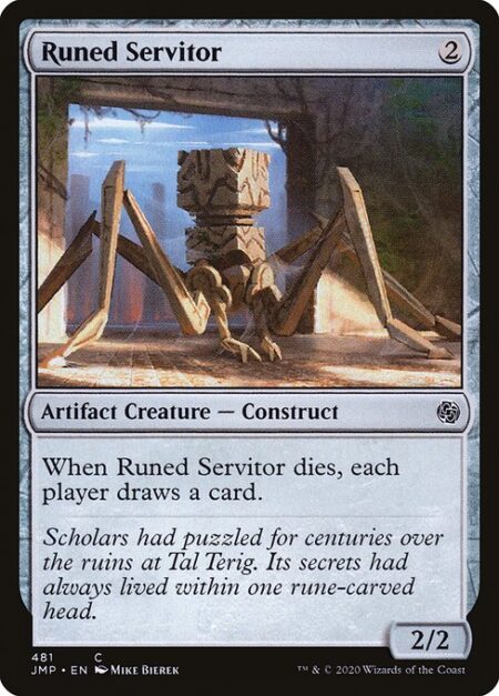 Runed Servitor - When Runed Servitor dies