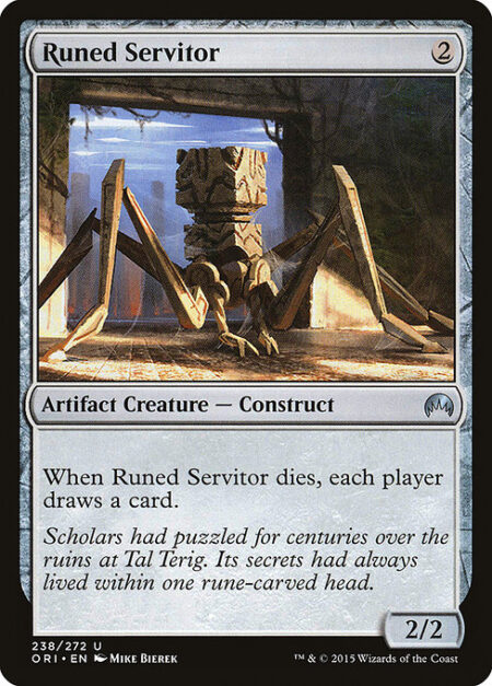 Runed Servitor - When Runed Servitor dies