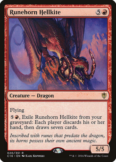 Runehorn Hellkite - Flying