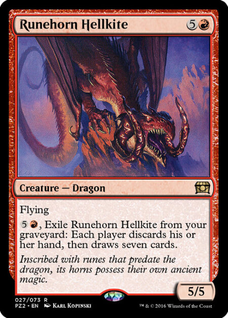 Runehorn Hellkite - Flying