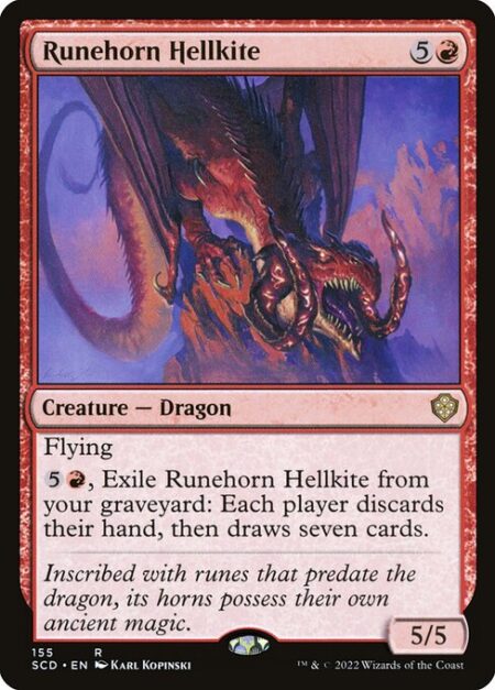 Runehorn Hellkite - Flying