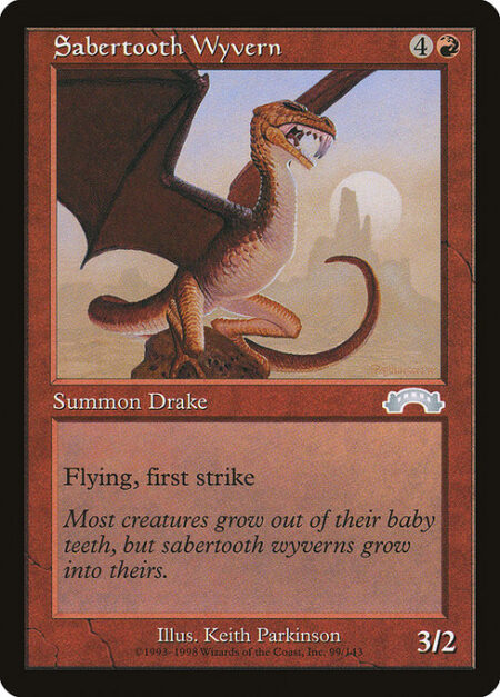 Sabertooth Wyvern - Flying