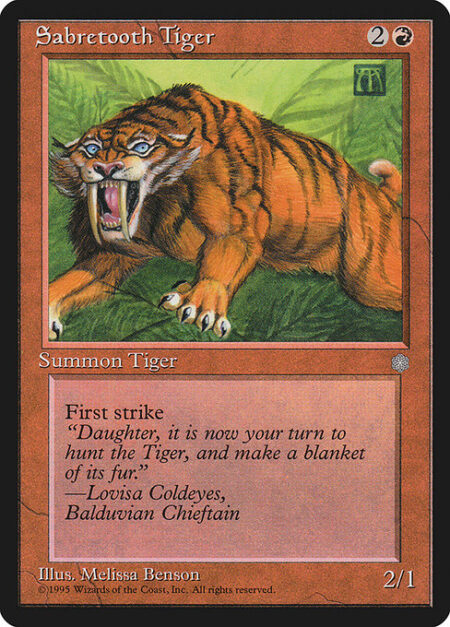 Sabretooth Tiger - First strike