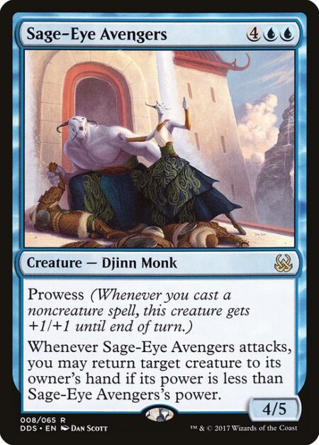 Sage-Eye Avengers - Prowess (Whenever you cast a noncreature spell