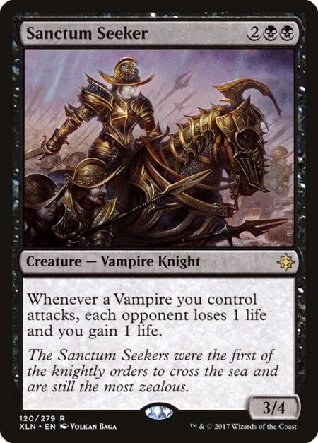 Sanctum Seeker - Whenever a Vampire you control attacks