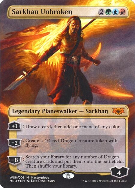 Sarkhan Unbroken - +1: Draw a card