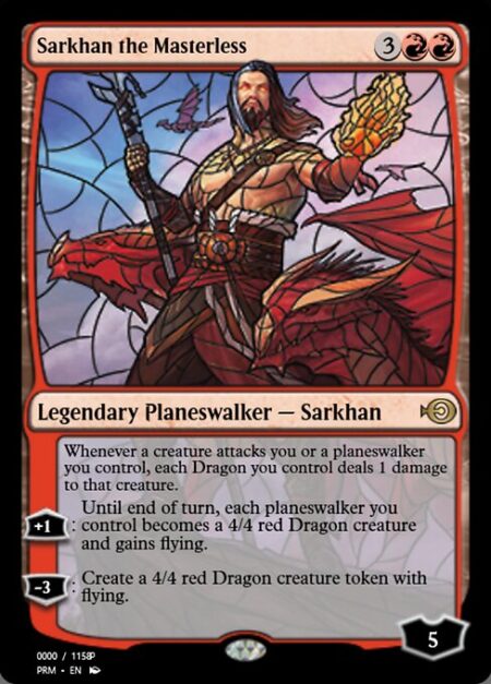 Sarkhan the Masterless - Whenever a creature attacks you or a planeswalker you control