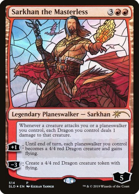 Sarkhan the Masterless - Whenever a creature attacks you or a planeswalker you control