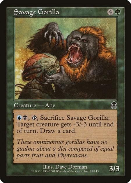 Savage Gorilla - {U}{B}