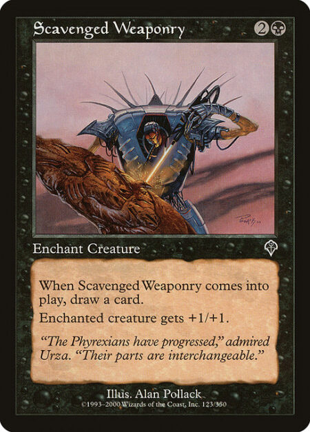 Scavenged Weaponry - Enchant creature