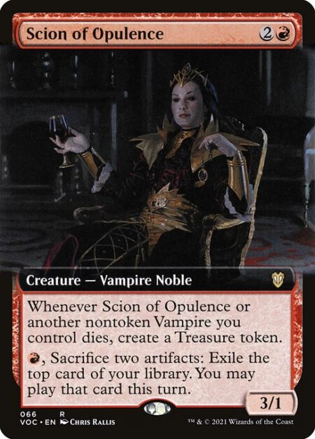 Scion of Opulence - Whenever Scion of Opulence or another nontoken Vampire you control dies