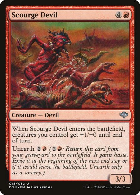 Scourge Devil - When Scourge Devil enters the battlefield