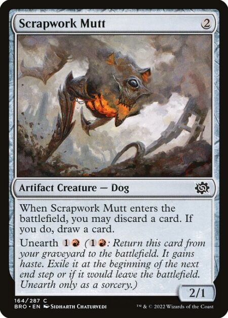 Scrapwork Mutt - When Scrapwork Mutt enters the battlefield