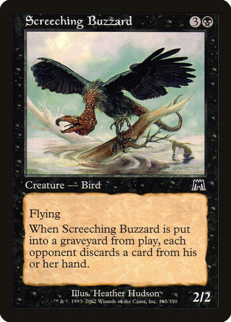 Screeching Buzzard - Flying