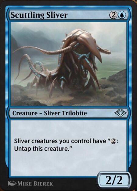 Scuttling Sliver - Sliver creatures you control have "{2}: Untap this creature."
