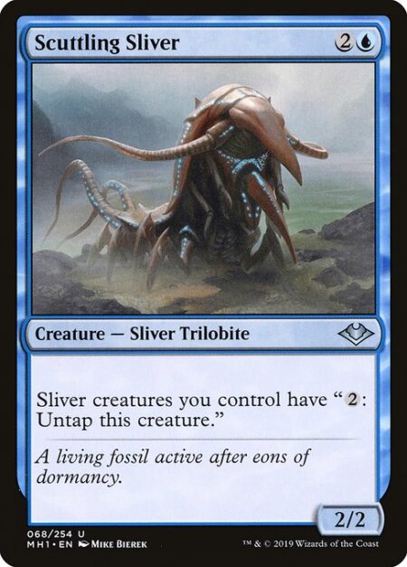 Scuttling Sliver - Sliver creatures you control have "{2}: Untap this creature."