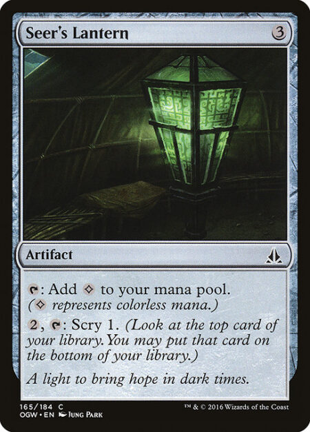 Seer's Lantern - {T}: Add {C}.