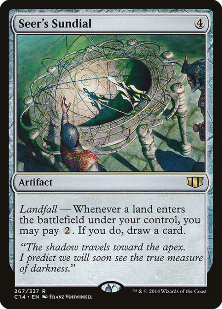 Seer's Sundial - Landfall — Whenever a land you control enters