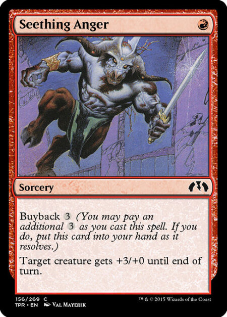 Seething Anger - Buyback {3} (You may pay an additional {3} as you cast this spell. If you do