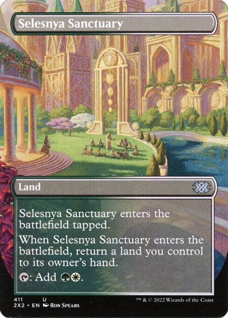 Selesnya Sanctuary - Selesnya Sanctuary enters the battlefield tapped.