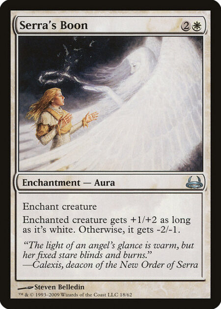 Serra's Boon - Enchant creature