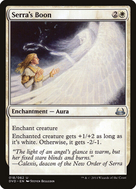 Serra's Boon - Enchant creature