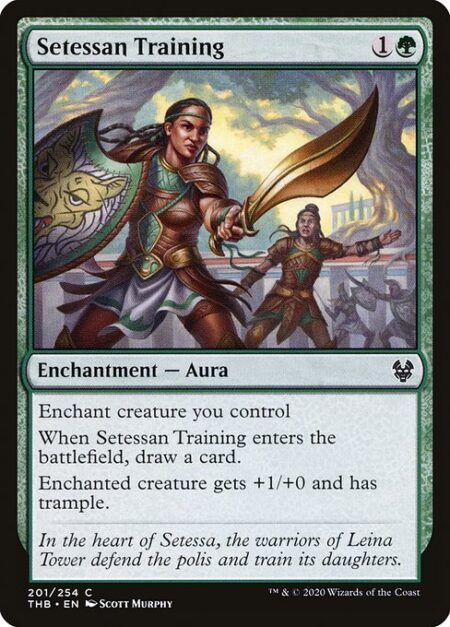 Setessan Training - Enchant creature you control