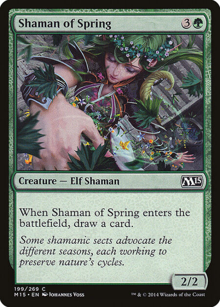 Shaman of Spring - When Shaman of Spring enters the battlefield