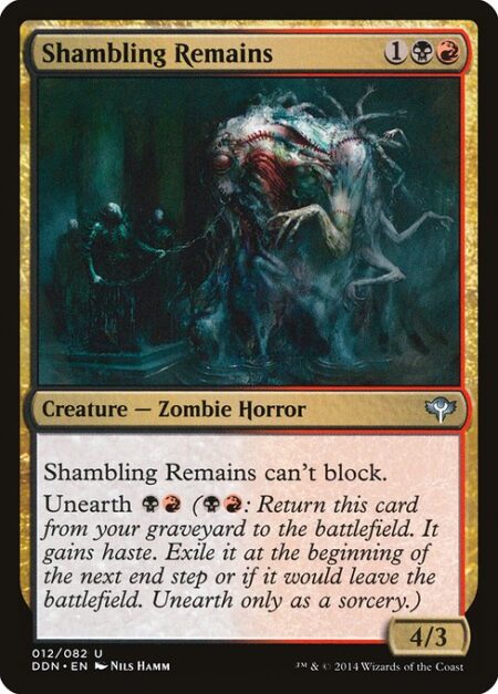 Shambling Remains - Shambling Remains can't block.