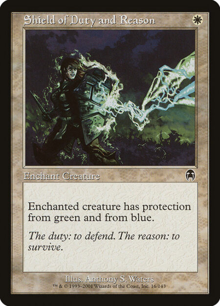 Shield of Duty and Reason - Enchant creature