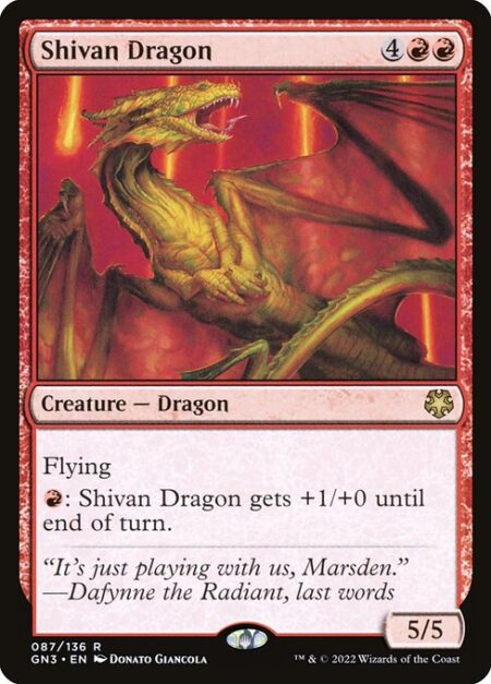 Shivan Dragon - Flying