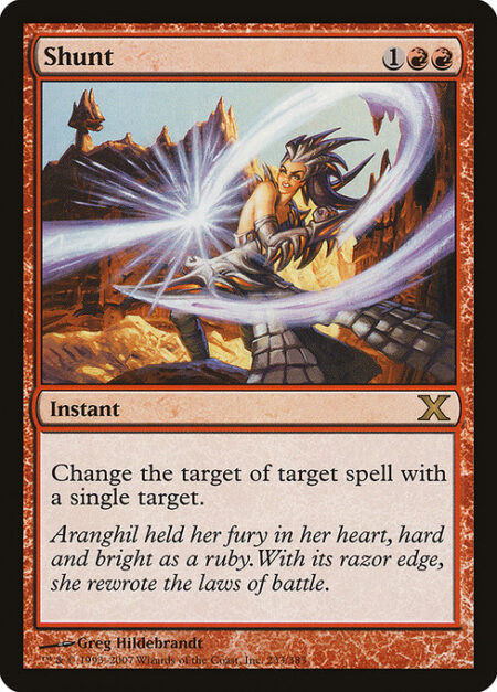 Shunt - Change the target of target spell with a single target.