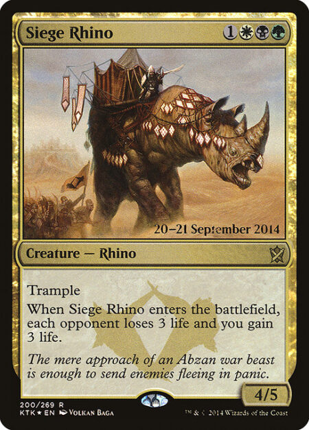 Siege Rhino - Trample
