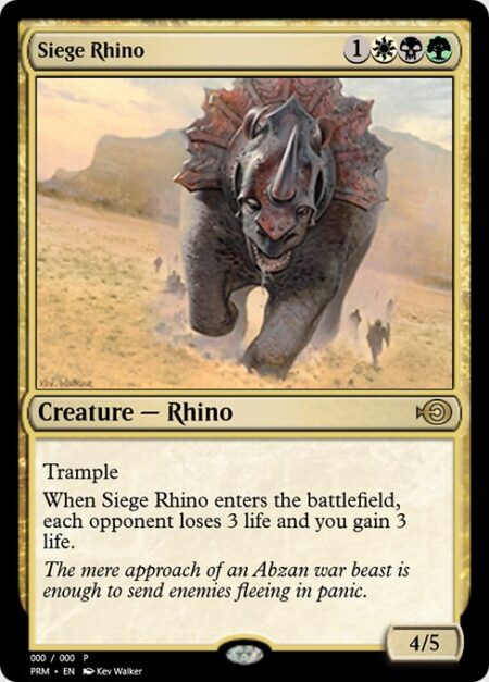 Siege Rhino - Trample