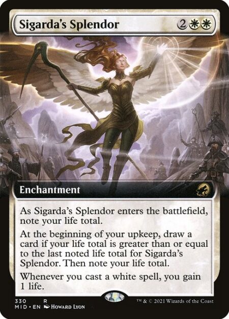 Sigarda's Splendor - As Sigarda's Splendor enters the battlefield