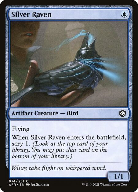 Silver Raven - Flying