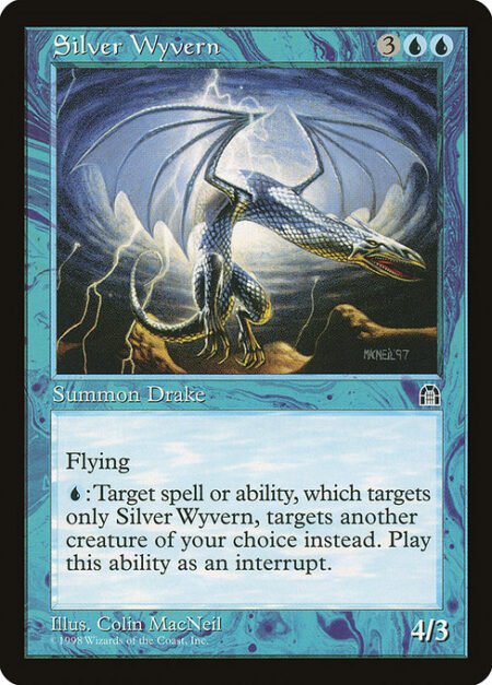 Silver Wyvern - Flying