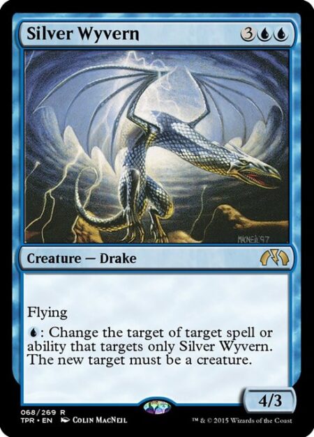 Silver Wyvern - Flying