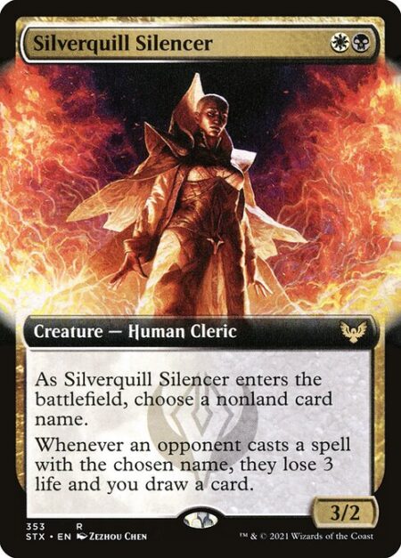 Silverquill Silencer - As Silverquill Silencer enters the battlefield