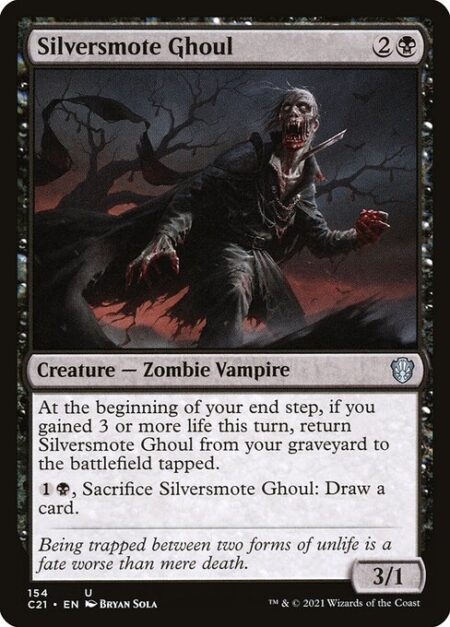 Silversmote Ghoul - At the beginning of your end step