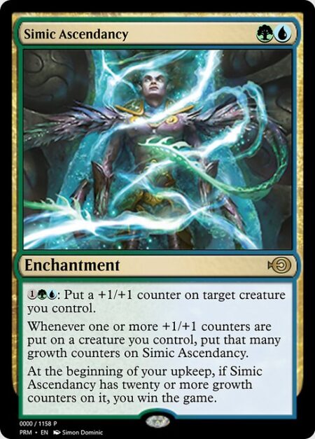 Simic Ascendancy - {1}{G}{U}: Put a +1/+1 counter on target creature you control.