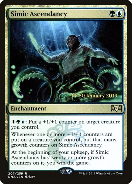 Simic Ascendancy - {1}{G}{U}: Put a +1/+1 counter on target creature you control.