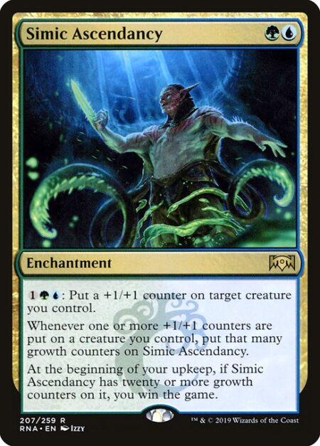 Simic Ascendancy - {1}{G}{U}: Put a +1/+1 counter on target creature you control.