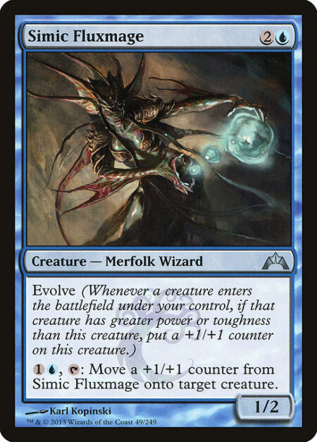 Simic Fluxmage - Evolve (Whenever a creature you control enters