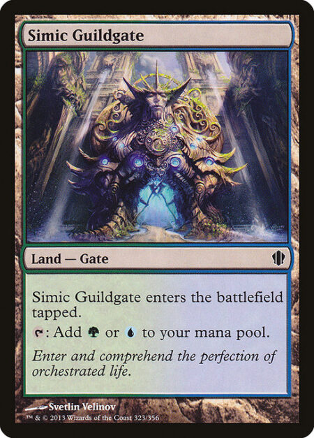 Simic Guildgate - This land enters tapped.