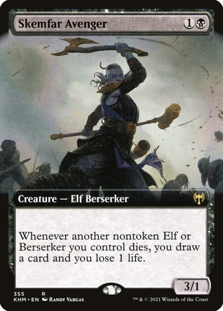 Skemfar Avenger - Whenever another nontoken Elf or Berserker you control dies