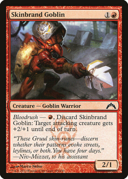 Skinbrand Goblin - Bloodrush — {R}