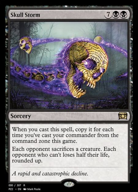 Skull Storm - When you cast this spell