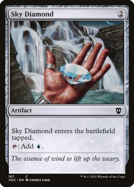 Sky Diamond - Sky Diamond enters tapped.